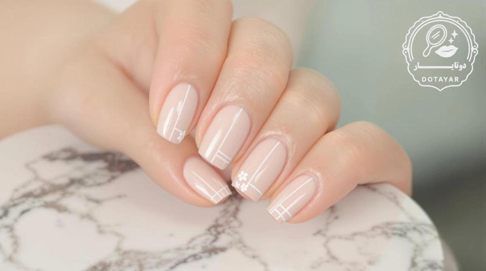 طرح ناخن ساده برای محل کار